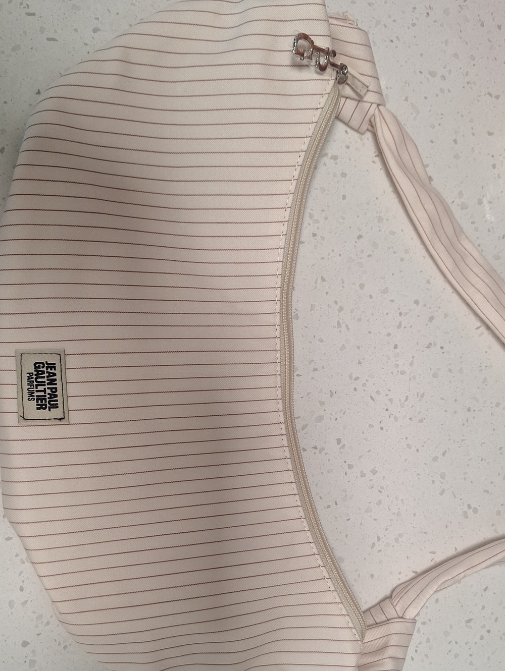 Jean Paul Gaultier Pink Striped Shoulder Bag